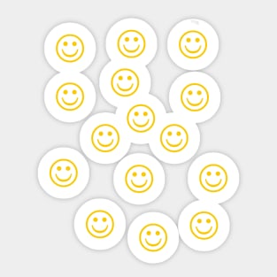 Smiling faces Sticker